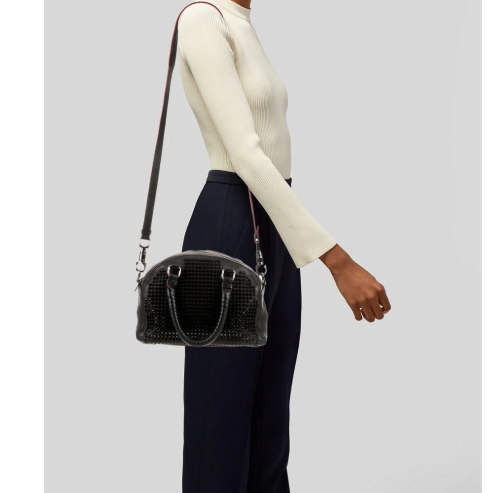 Christian Loubotin Panettone Studded Satchel Bag